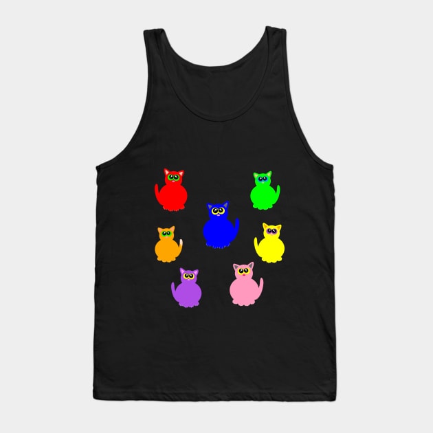 Rainbow cats Tank Top by MelanieJeyakkumar
